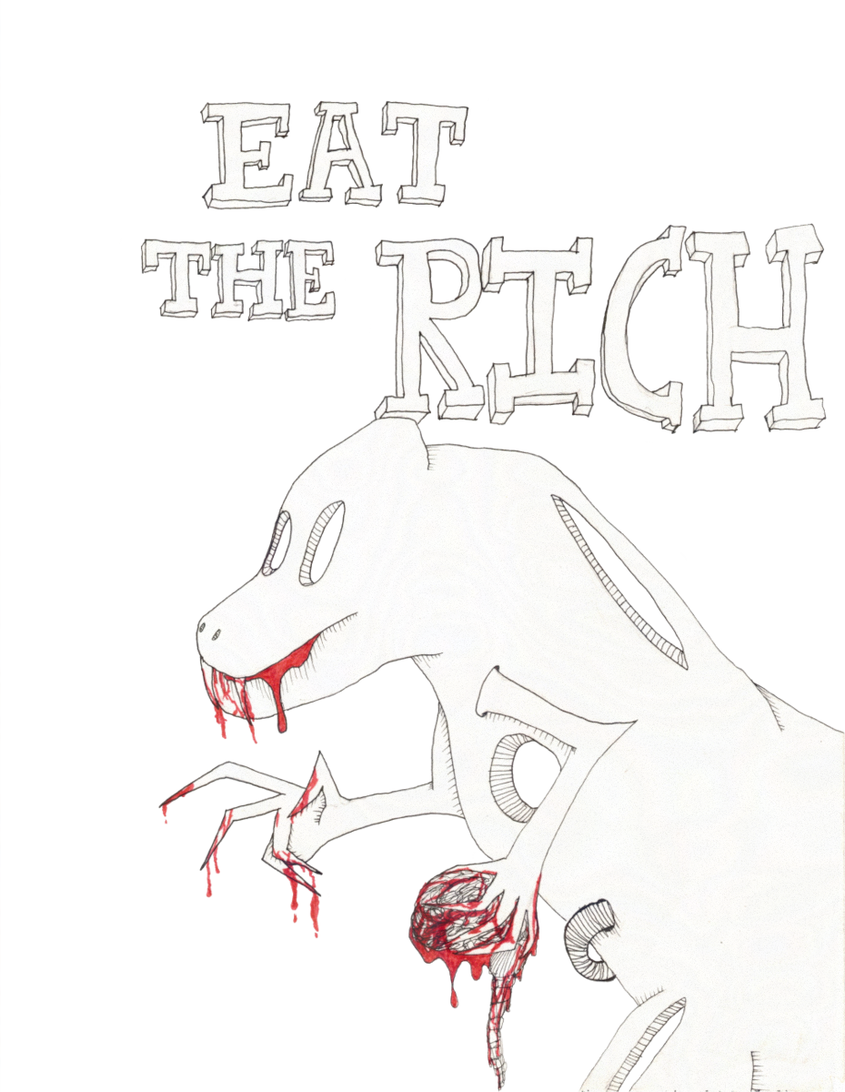 Eat The Rich. Pen & Ink.